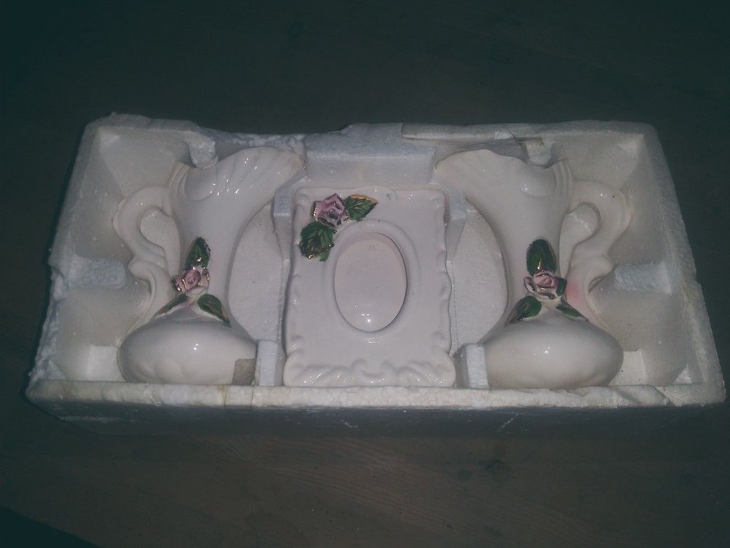 Vintage capiodimonte porcelain set
