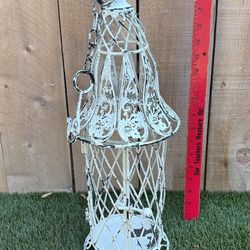 Hanging Metal Ornate Birdcage