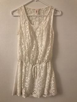 White Sleeveless Summer Dress
