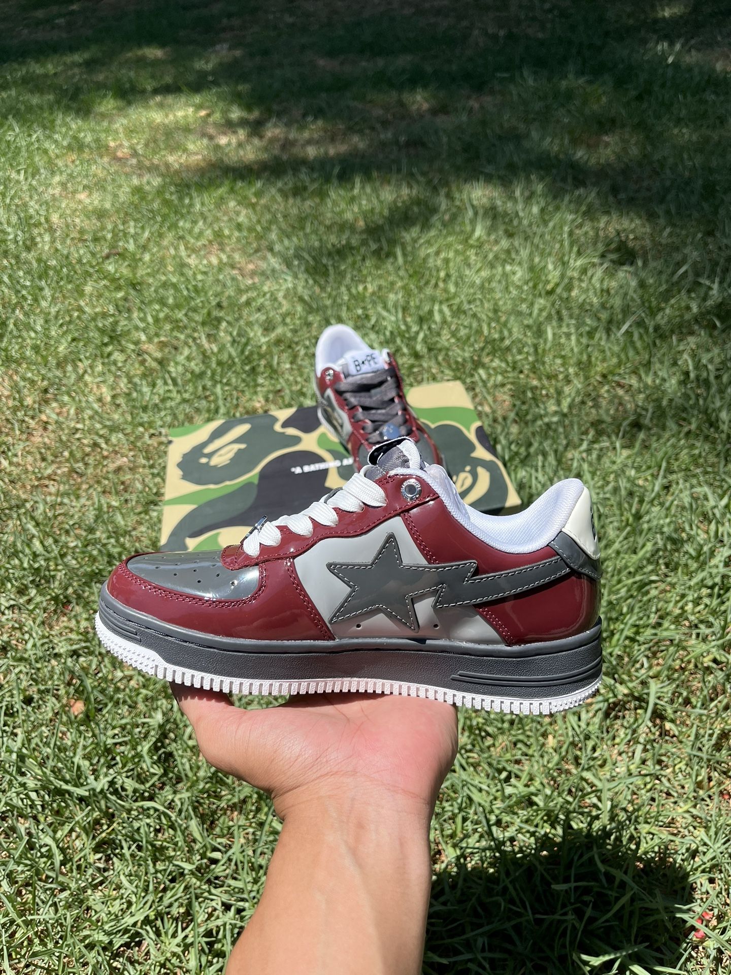 Red bapesta deals