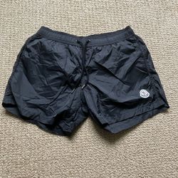 Moncler Logo Patch Swim Shorts