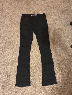 Spark Stacked Black Jeans