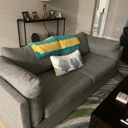 Nautica Grey Couch – Mint Condition – Pickup in Fort Myers
