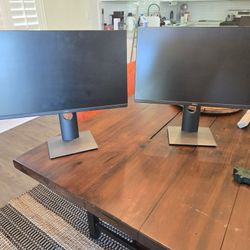 2 Dell Monitors.