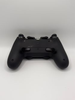 Black PS4 Controller with Back Paddles and Shoulder Buttons