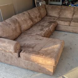 Brown Sectional Couch Set 