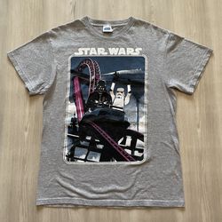 Vintage Star Wars Darth Vader Storm Trooper Rollercoster Ride Shirt  Mens Medium 