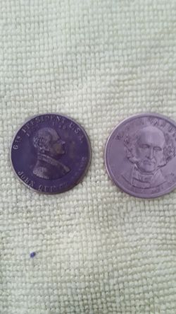 Para coleccionar moneda conmemorativa del 6 presidente y moneda de un dólar presidencial