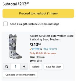 Aircast airselect elite Walker Brace High boot