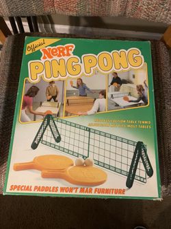 Nerf - Vintage 80s Nerf Ping Pong In Box