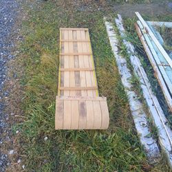 Six foot Wooden Taboggan
