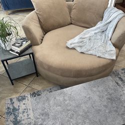 Oversized Sofa Cuddle Swivel Chair $300 OBO