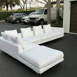 Sofa/Couch Sectional - Off-White - Linen - Delivery Available 🚛