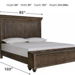 King Bed With Storage Bench