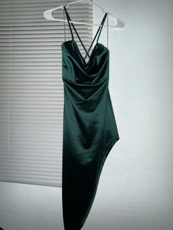 Silky Green Dress