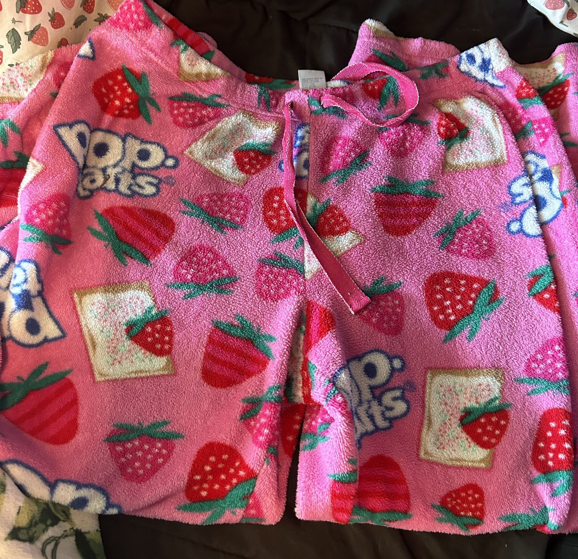 Pop Tart Strawberry Pajama Pants Women