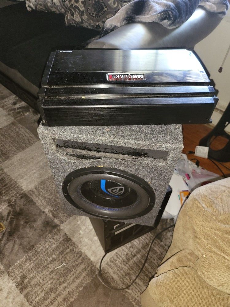 Mb Quart Amp  1550w  / Rockville  10inch  Subwoofer 