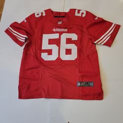 NFL On Field  SF 49ers #56 Rueben Foster Jersey Men's Sz 48 Embroidered 
Stitched New never been worn, no tags. Arm pit to Arm pit 24.5", lenght 
31".