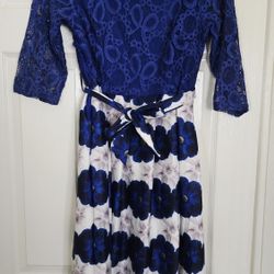 Classy Blue Dress Women Cloth S Small New 