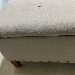 Storage Ottoman Foot Rest  32” X17”H 