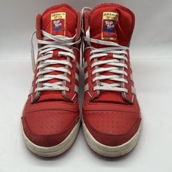 Adidas Originals Top Ten Hi Collegiate Red Running White Retro Man's 11.5