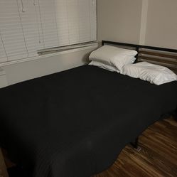 Queen Bed and Bed Frame