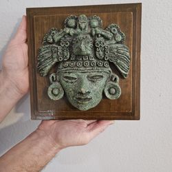 Vintage Aztec/Mayan Wall Plaque Decor