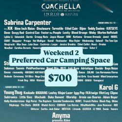 Coachella Weekend 2 Preferred Car Camping Pass