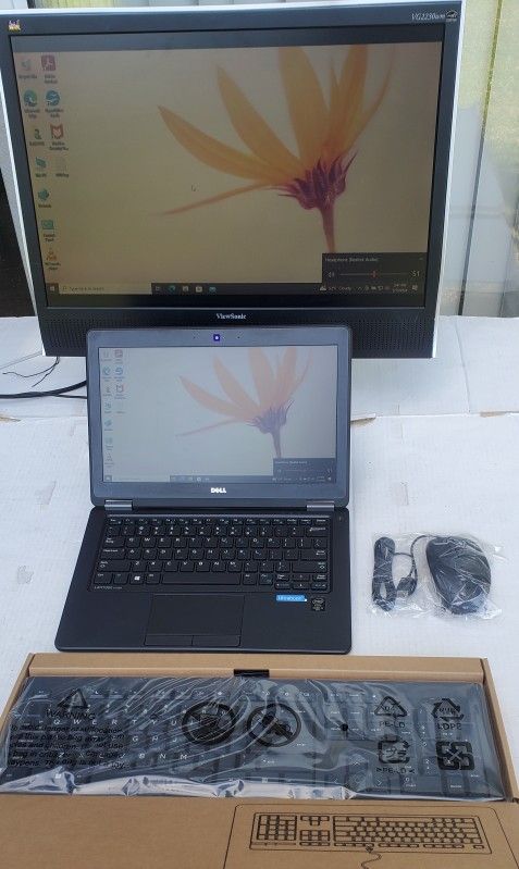 Dell Latitude E7250 laptop + Desktop setup, W10