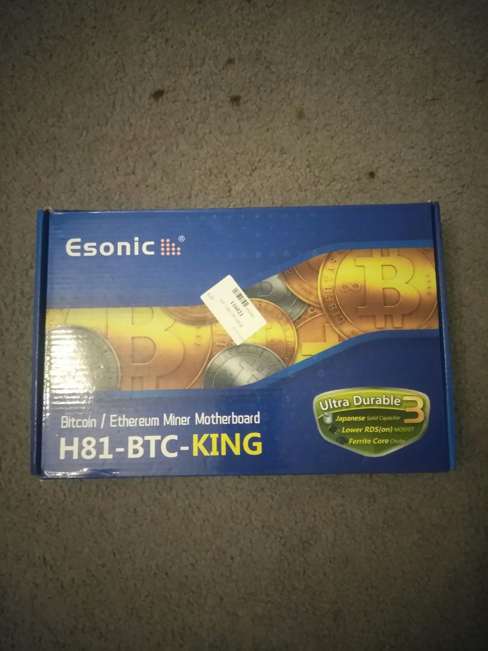 Mining Motherboard with 6 riser kit