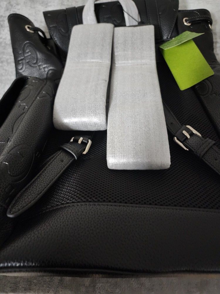 Gucci, backpack, Black and 18.1 inches high 