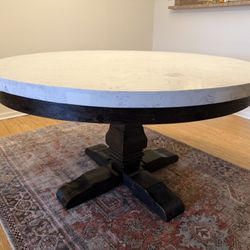 Marble Dining Table & Chairs (7 piece Set)