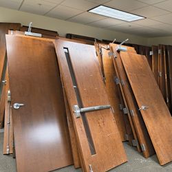 BULK SALE: (Qty 10+) Commercial 3’ x 8’ Solid Wood Doors + High-End Hardware