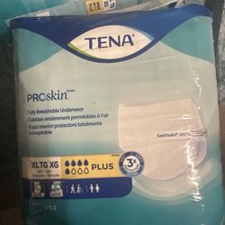 TENA ProSkin Extra Large Adult Diapers - 14 Count (New, Sealed) - CHEAP!