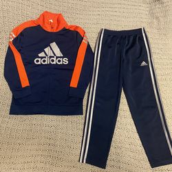 Boys Adidas Track Suit Set Size 7