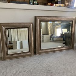 Framed Mirror Set