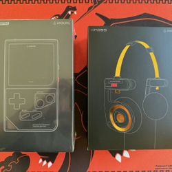 Anduril Edition Modretro Chromatic + Koss Porta Pro Bundle Gameboy Brand New