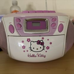 Hello Kitty Cd And Cassette Player 