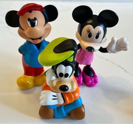 Disney Figures Mickey, Minnie and Goofy
