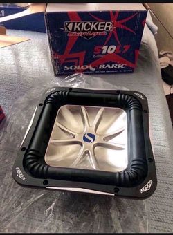 Kicker 10” L7 Solo-Baric (Old School, Brand New In The Box) Both $600 (still available)