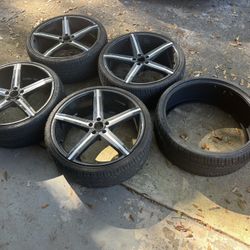 22” Versante 228 Wheel 22x9 5x115 Black w/ (5) Fullway HP108 All-Season Tires