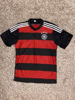 Soccer Germany Red / black futbol jersey
