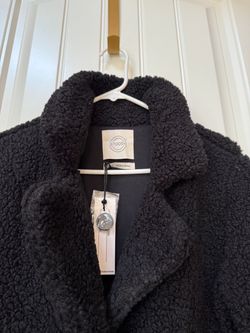 sherpa coat women's small never worn