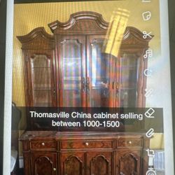 Thomasville China Cabinet Selling Between 1000-1500