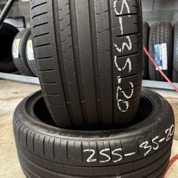 (2) 255 35 20 Used Pirelli