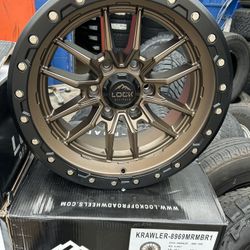 LOCK OFF-ROAD KRAWLER8969 6x139.7 Size 18x9 ET:1mm MATTE BRONZE/MATTE BLACK RING 