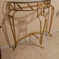 Entrance Table With Glass Top