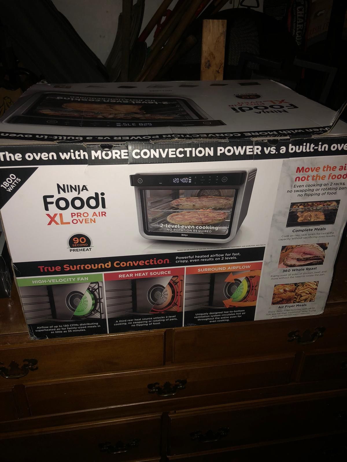 #88 Ninja DT201 Foodi 10-in-1 XL Pro Air Fry Digital Countertop Convection Toaster Oven with Dehydrate and Reheat, 1800 Watts,