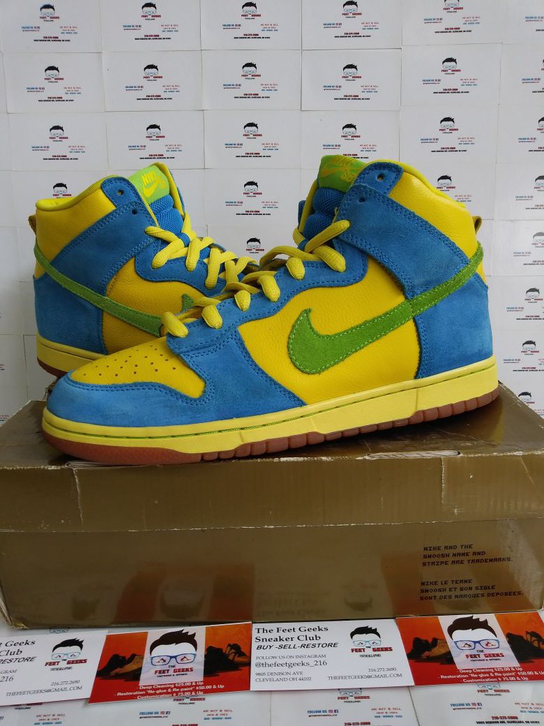 Nike Sb Dunk High Pro Marge Simpson Men's Shoes Size 9.5 Sale in Cleveland, OH - OfferUp