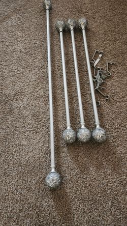Decorative Curtain Rods – Set of 4